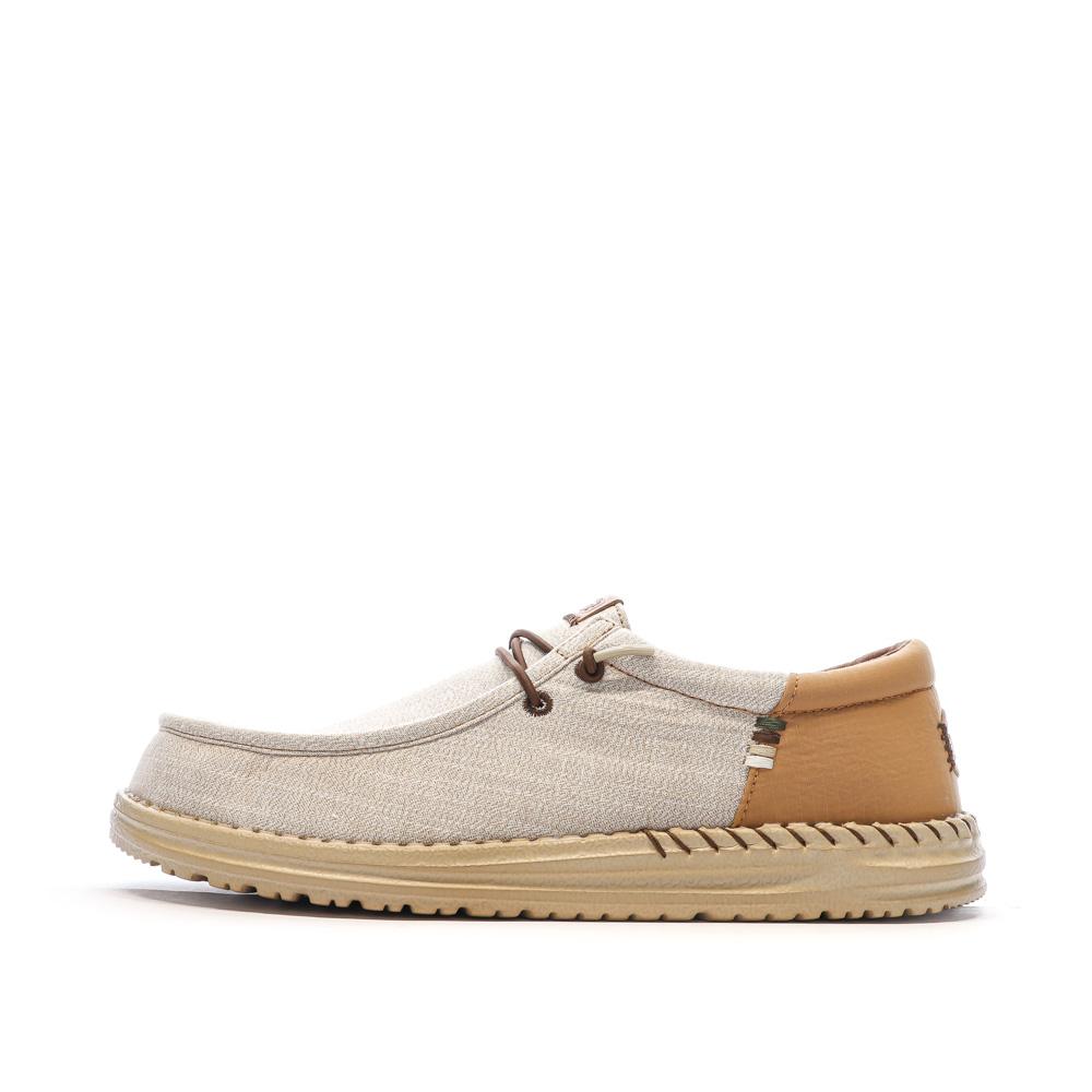 Chaussures Marron Homme Hey Dude Wally Funk Nylon Craft pas cher