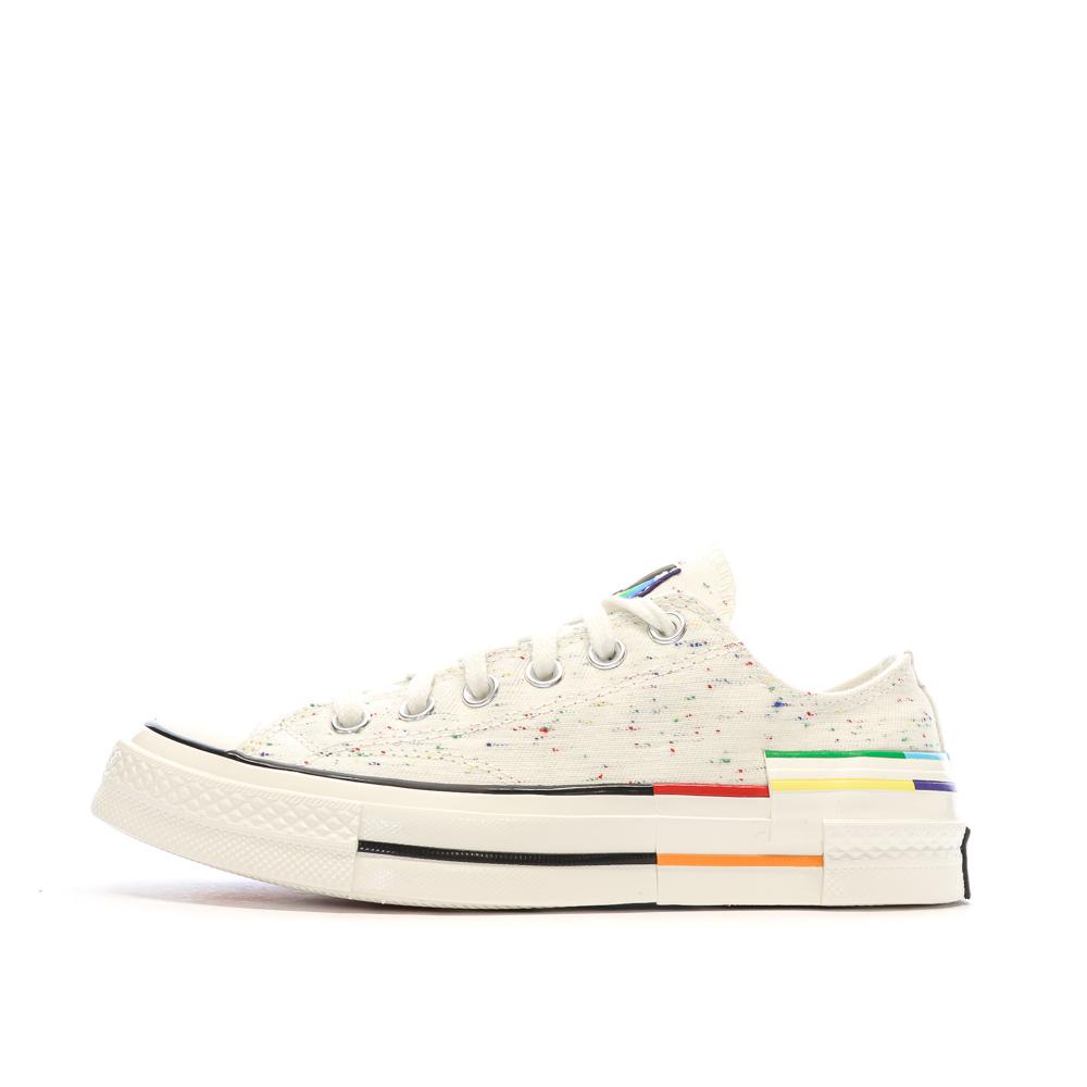 Baskets Blanches Mixte Converse Chuck 70 A06030C pas cher