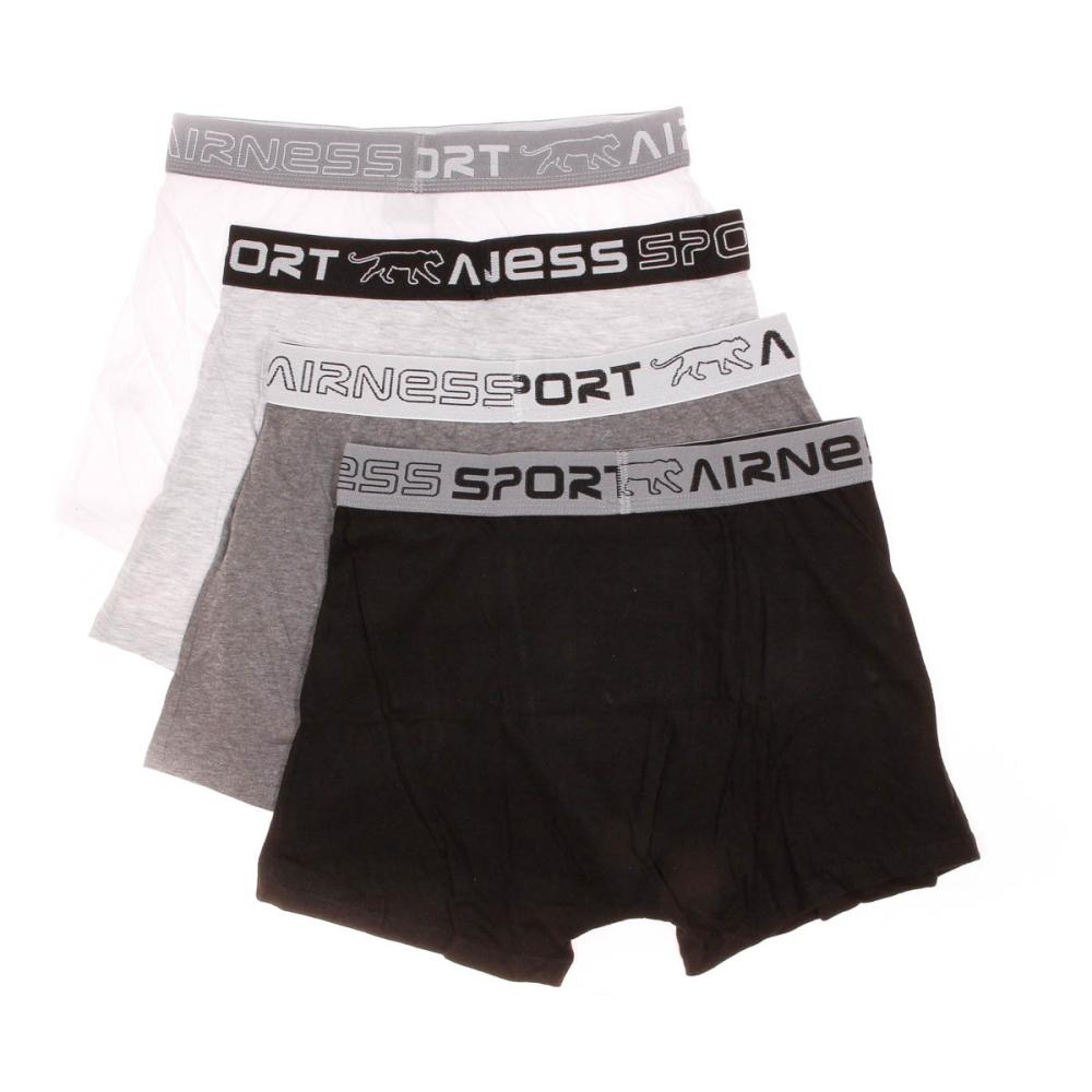 X4 Boxers Noir/Gris/Blanc Homme Airness Multi vue 2