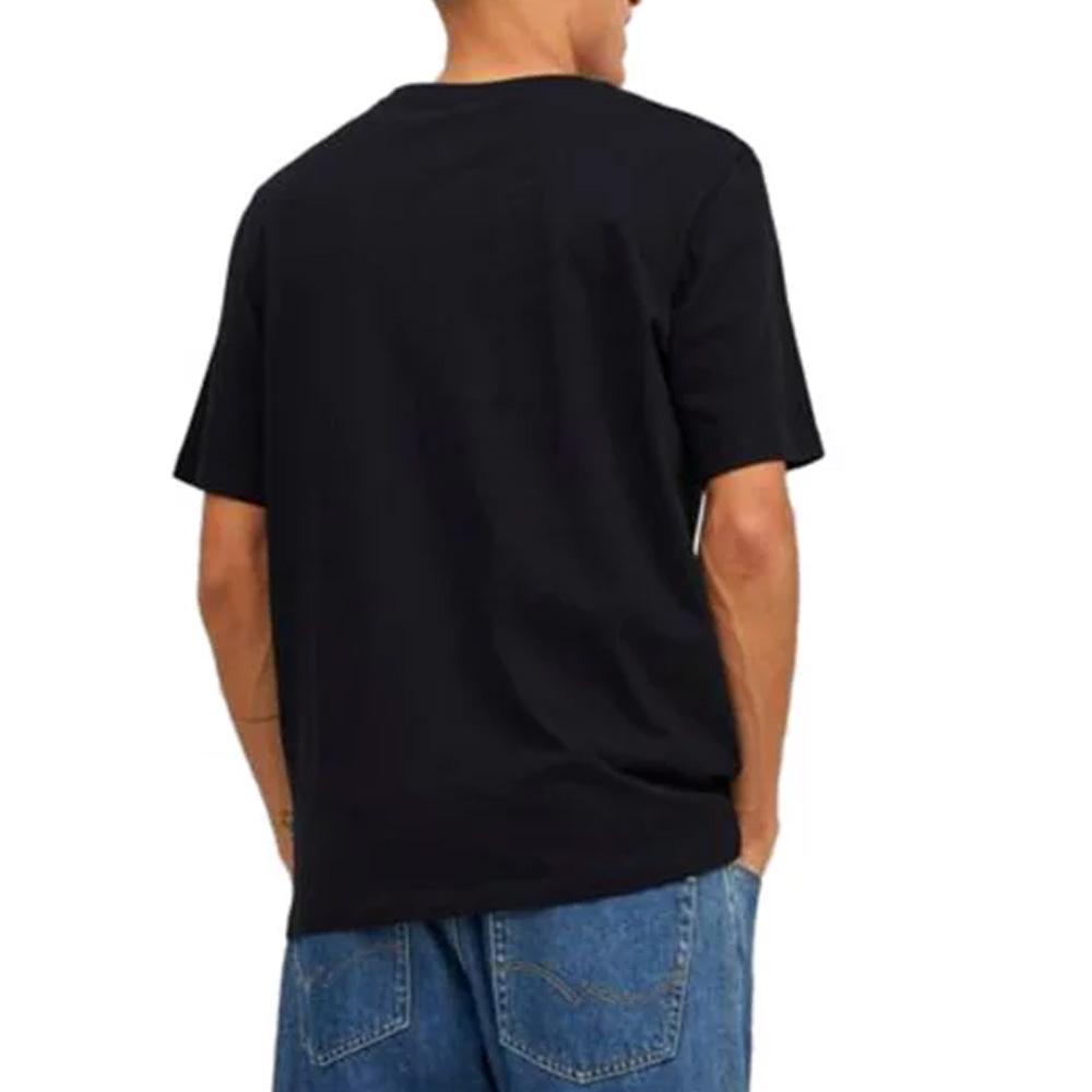 T-shirt Noir Homme Jack & Jones Whcorp vue 2