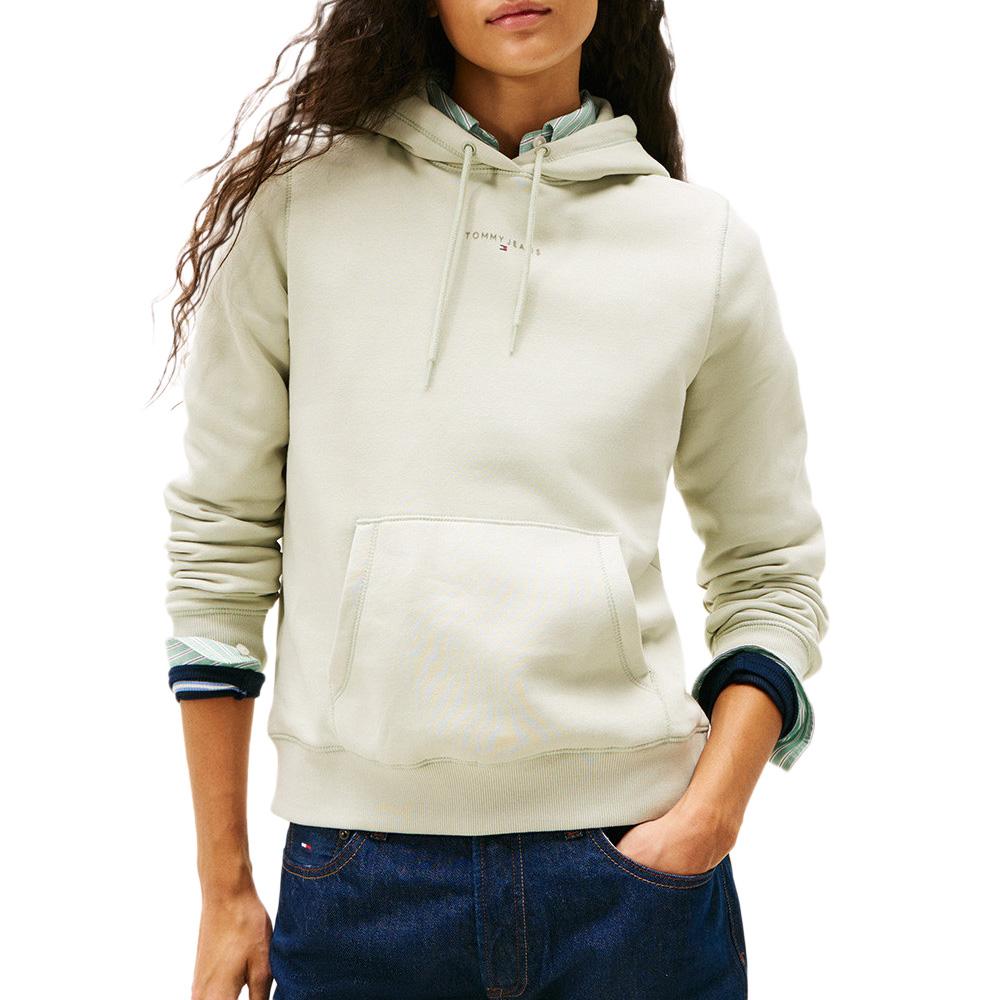 Sweat Vert Clair Femme Tommy Hilfiger Linear pas cher