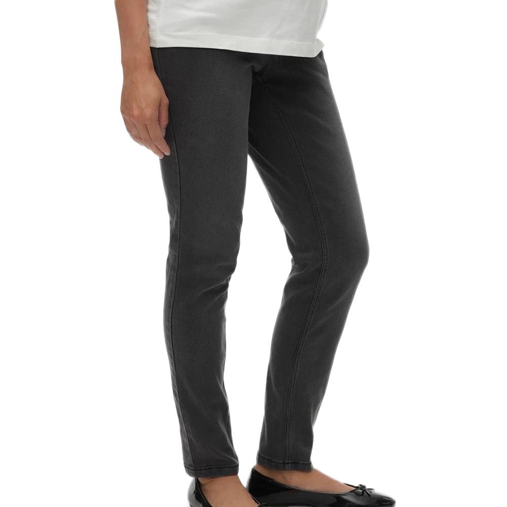 Jeggings de Grossesse Gris Femme Mamalicious Newamy pas cher