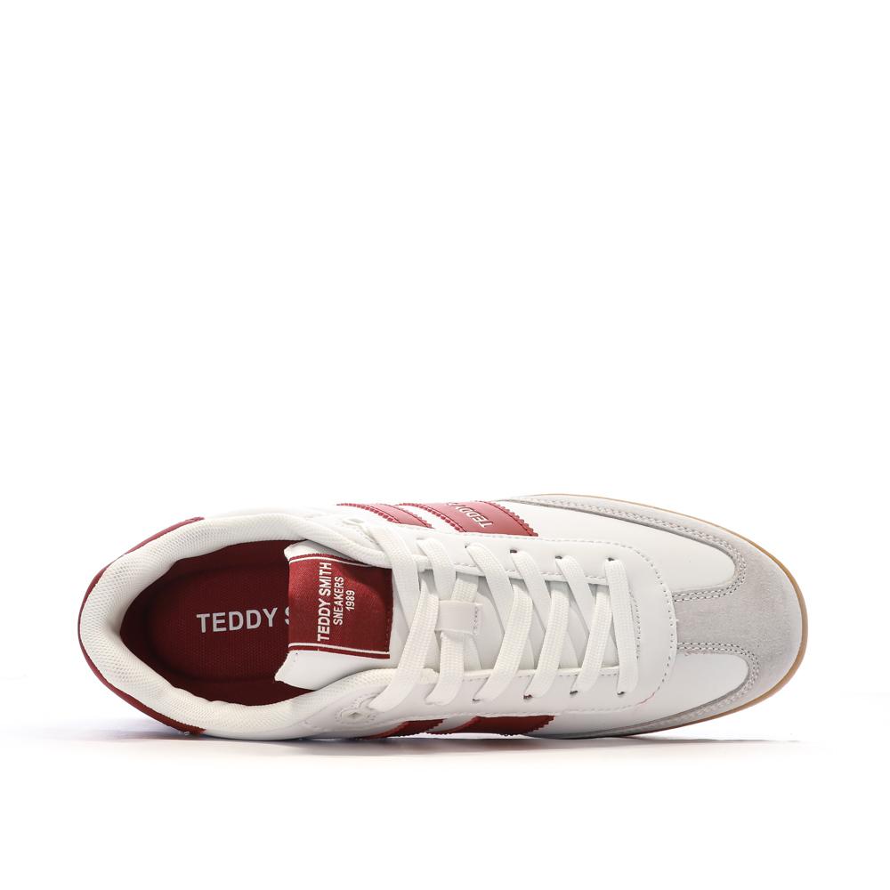 Baskets Blanches/Bordeaux Homme Teddy Smith 120098 vue 4