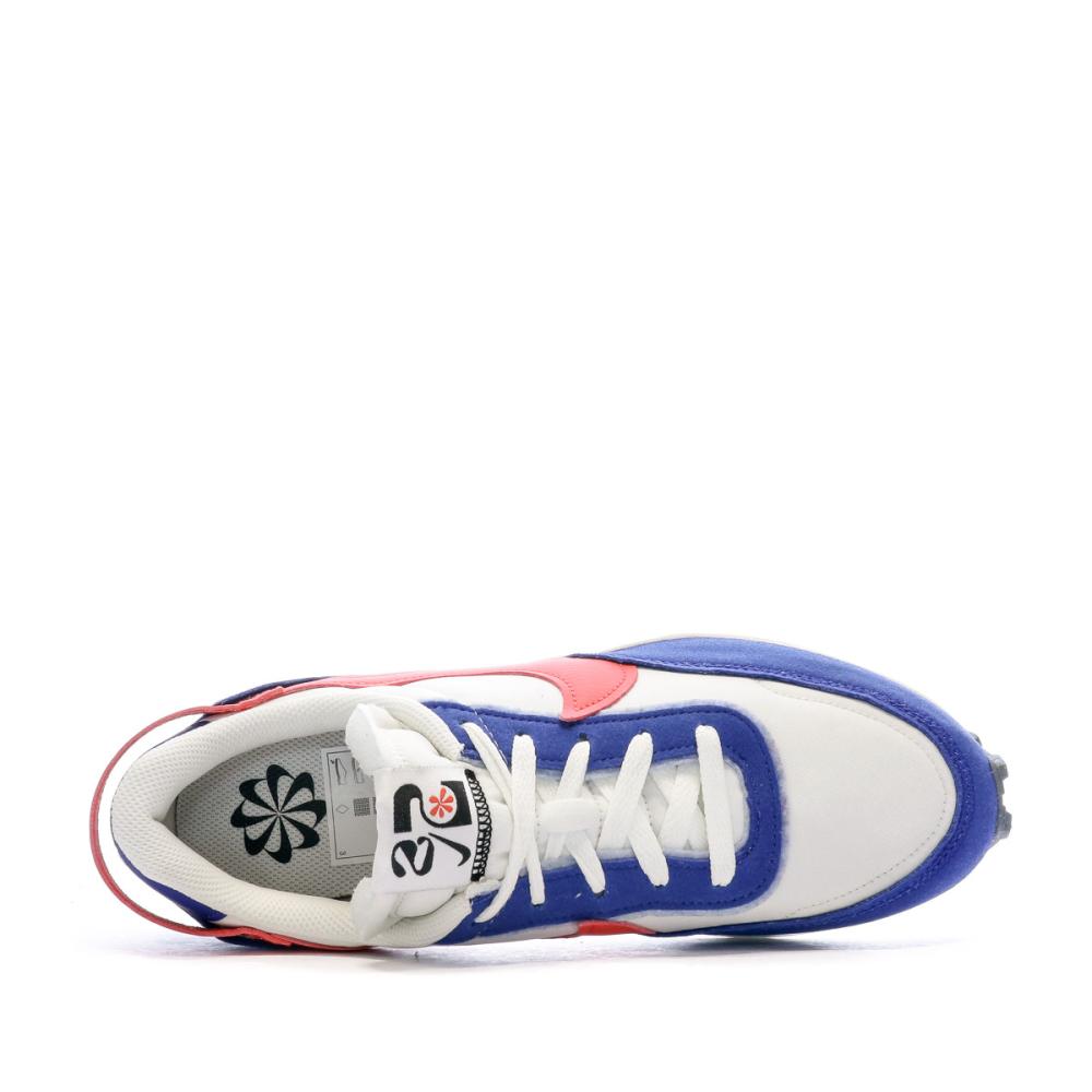 Baskets Blanche/Bleu Homme Nike Waffle Debut Swoosh vue 4