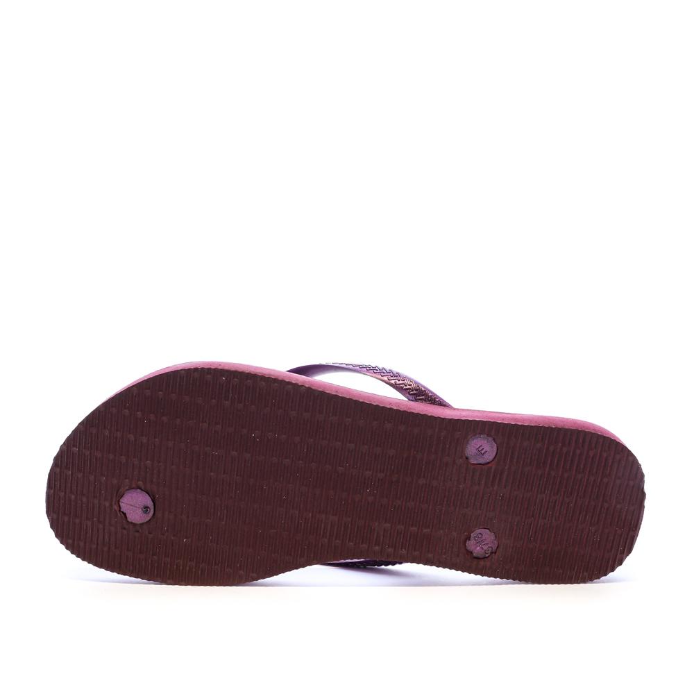 Tongs Violet Femme Havaianas Slim Logo Infradito vue 2