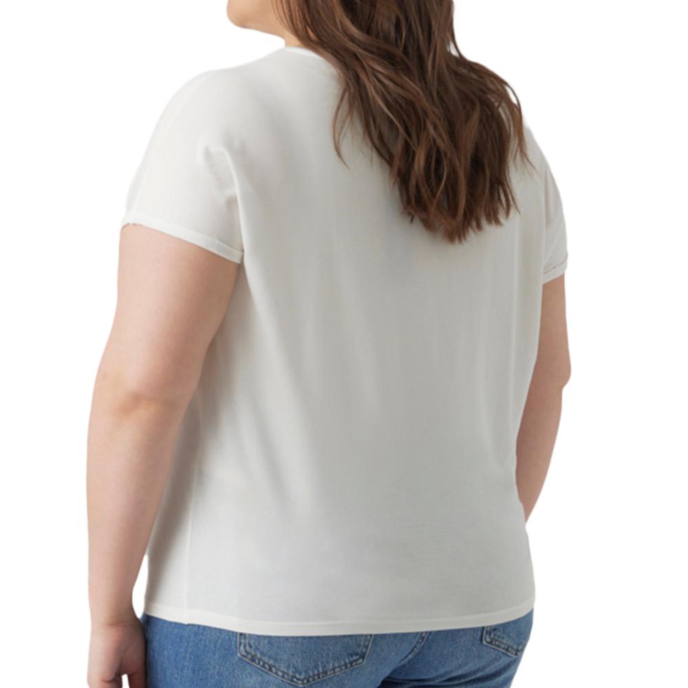 T-shirt Blanc Femme Vero Moda Maya vue 2