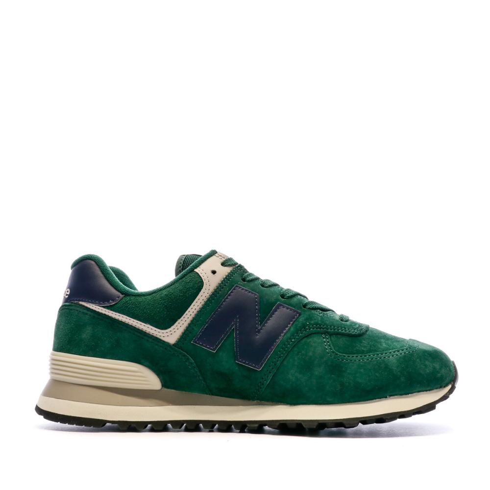 Baskets Vertes Homme New Balance 574 vue 2