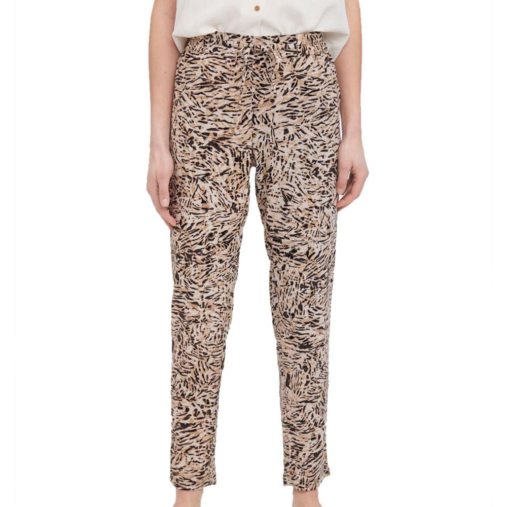 Pantalon Beige Imprimé Femme Vero Moda Easy pas cher