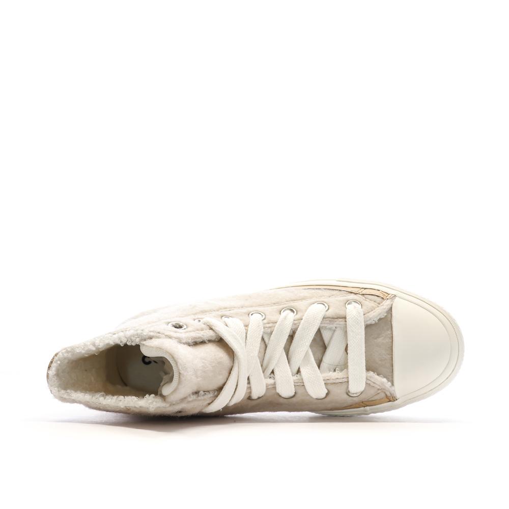 Baskets Beiges Femme Converse Chuck Taylor All Star Lift vue 4