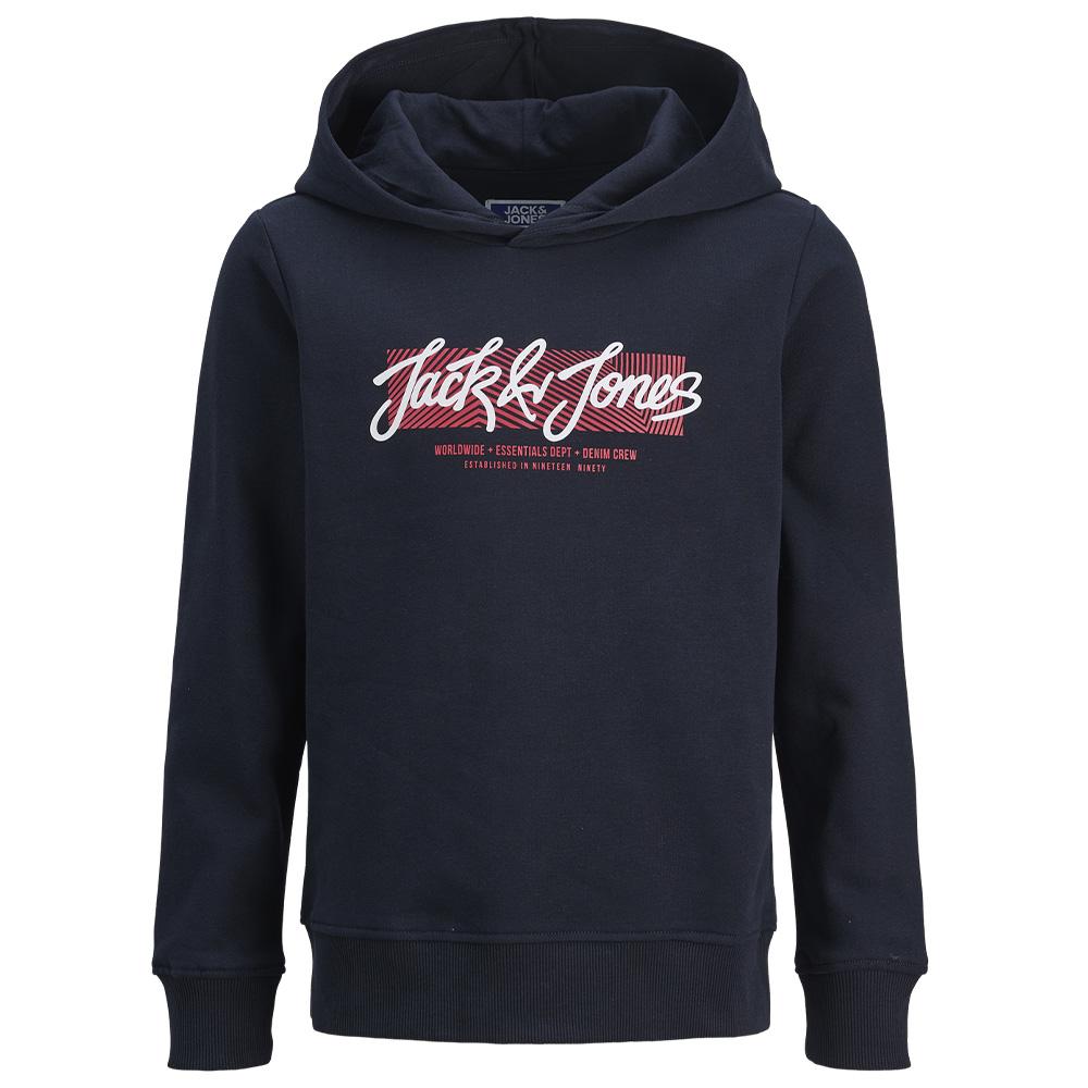Sudadera con capucha azul marino para niño de Jack & Jones Hurban barato