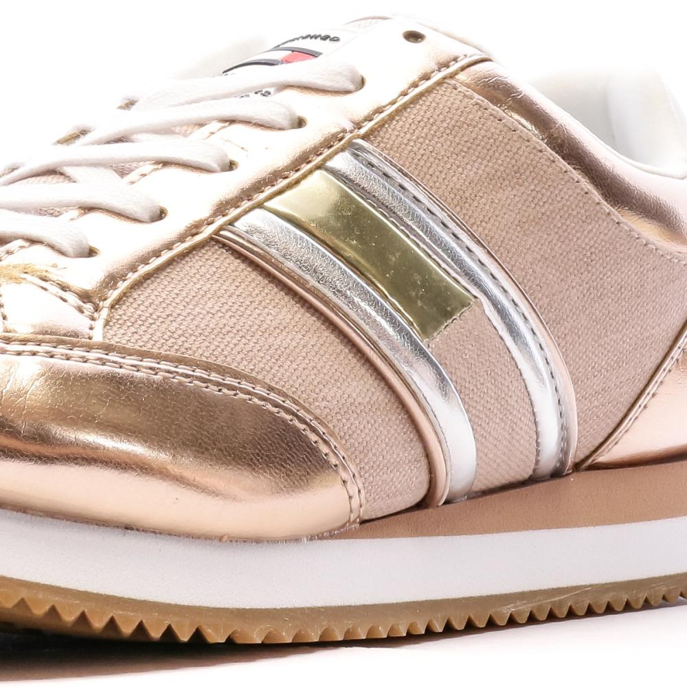 Baskets Rose Gold Femme Tommy Hilfiger Casual Retro vue 7