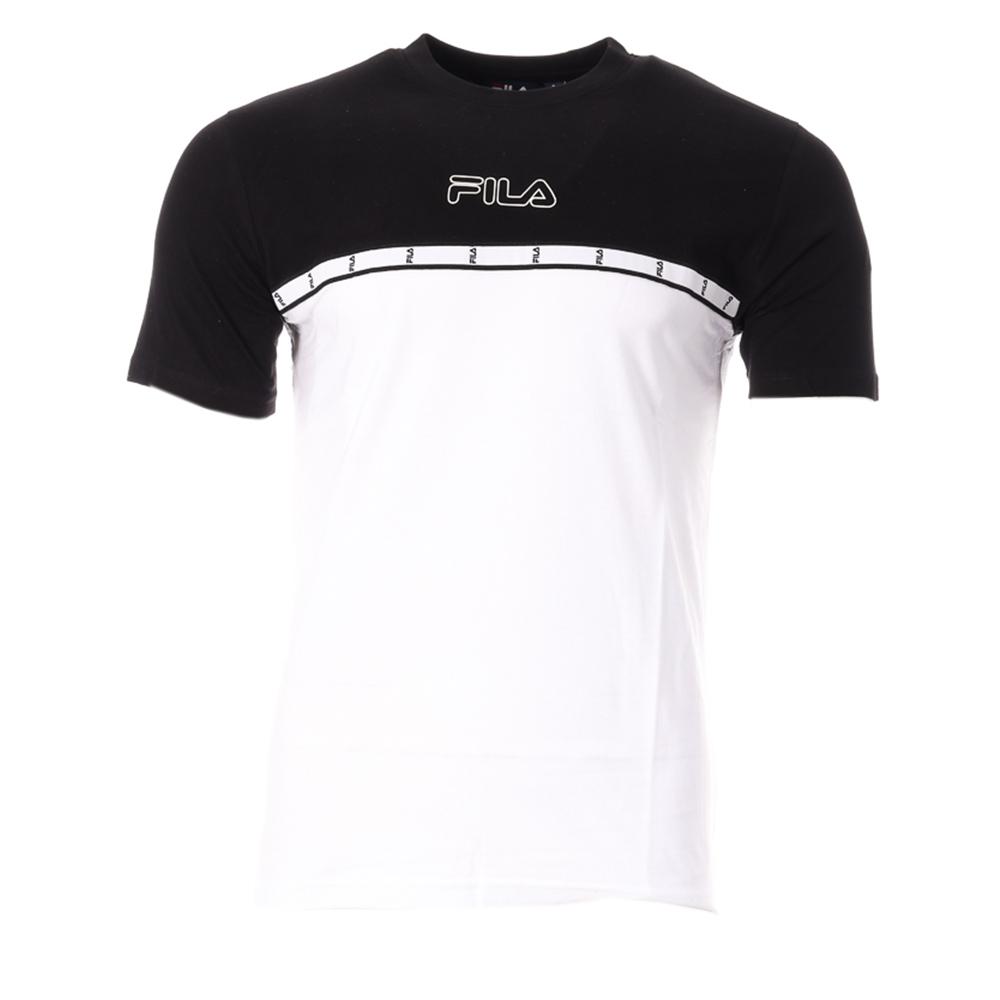 T-shirt Noir/Blanc Homme Fila Tape pas cher
