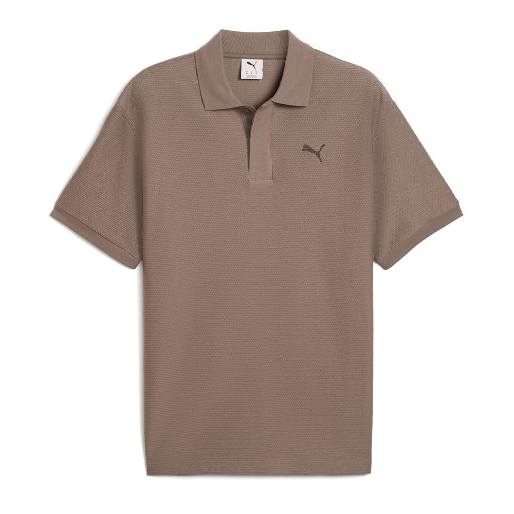 Polo Marron Homme Puma Premium pas cher