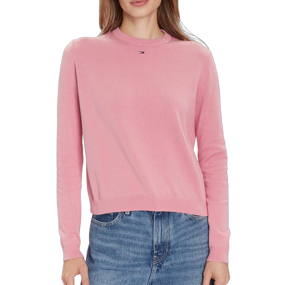 Sweat Rose Femme Tommy Hilfiger Essential pas cher