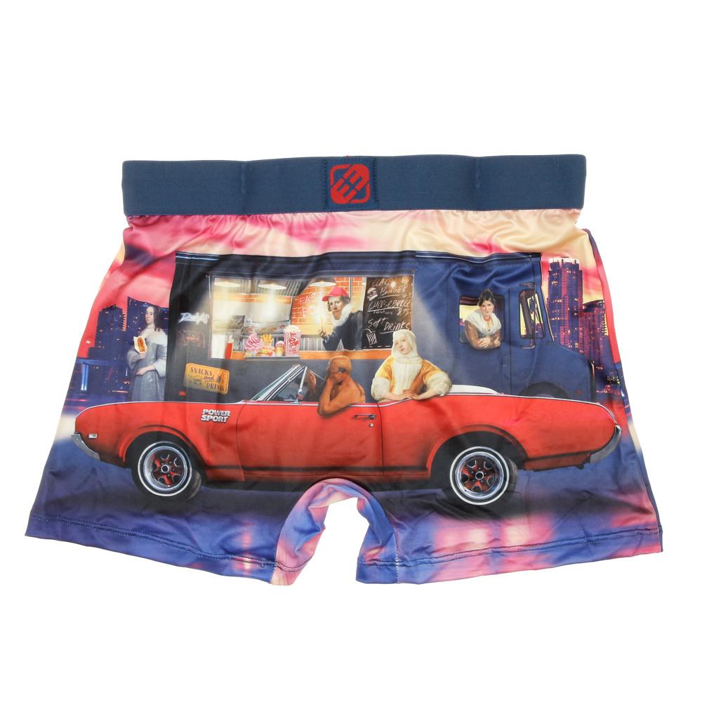Boxer Rouge/Marine Homme Freegun Art Attack Food Truck vue 2