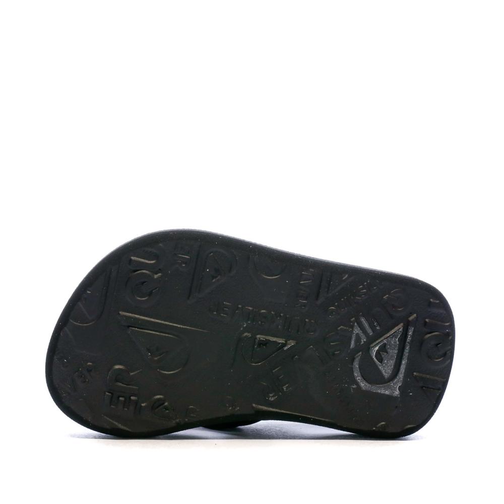 Tongs Noires Bébé/Garçon Quiksilver Molokai Layback vue 3