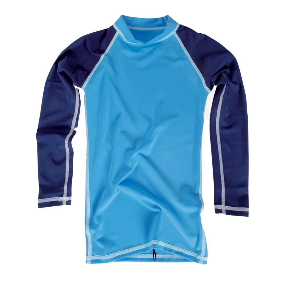 Camiseta de licra azul para niño Ocean Step Rashvest barato