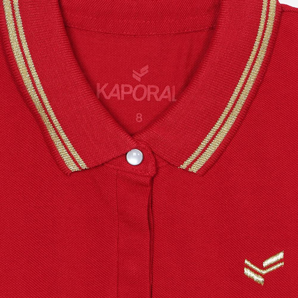Polo Rouge Fille Kaporal Fanye vue 3