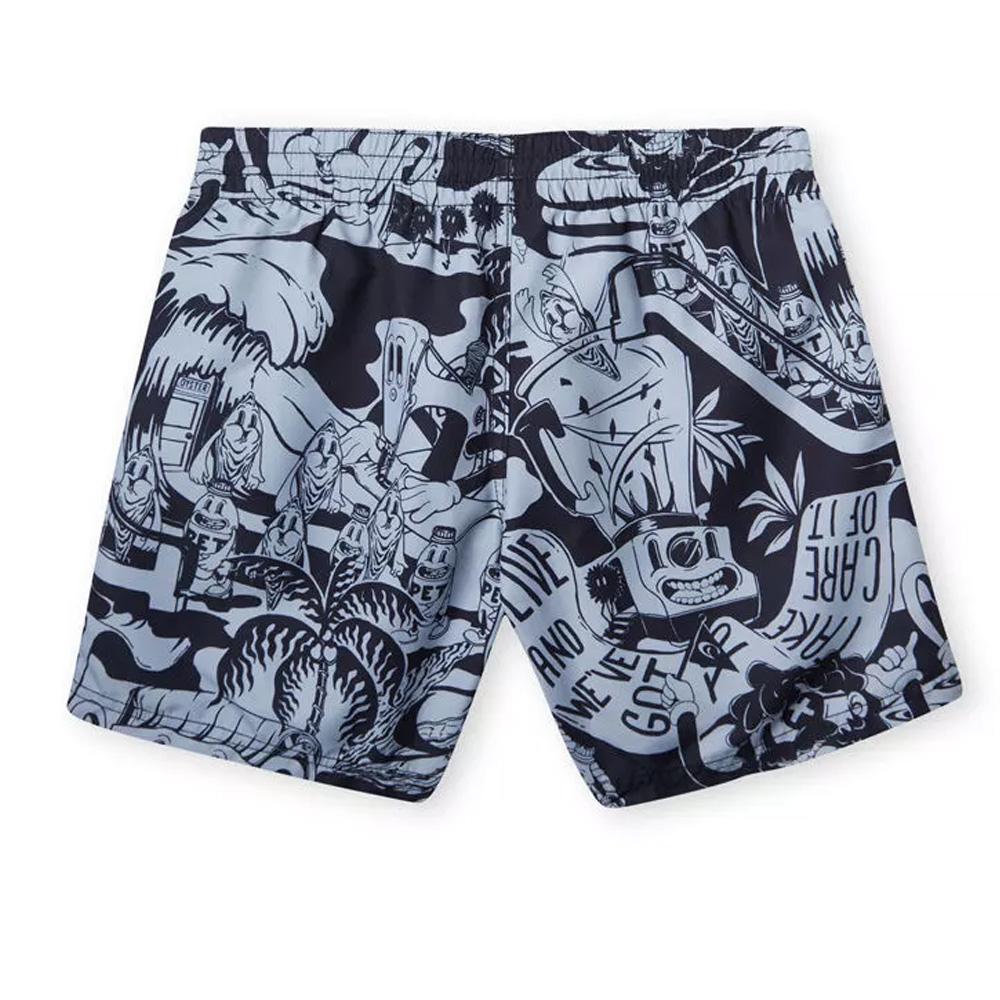 Bañador O'Neill Cali Hybrid Negro/Gris Niño ver 2