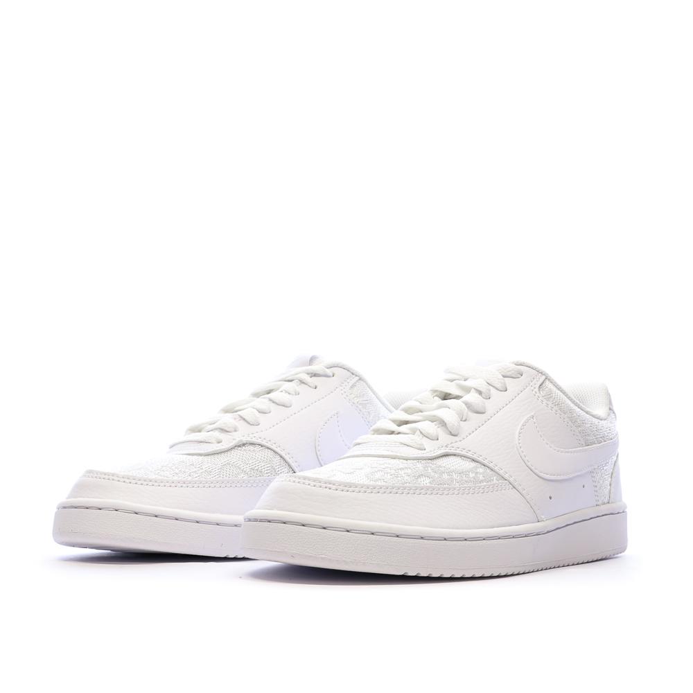 Baskets Blanches Femme Nike Court Vision vue 6