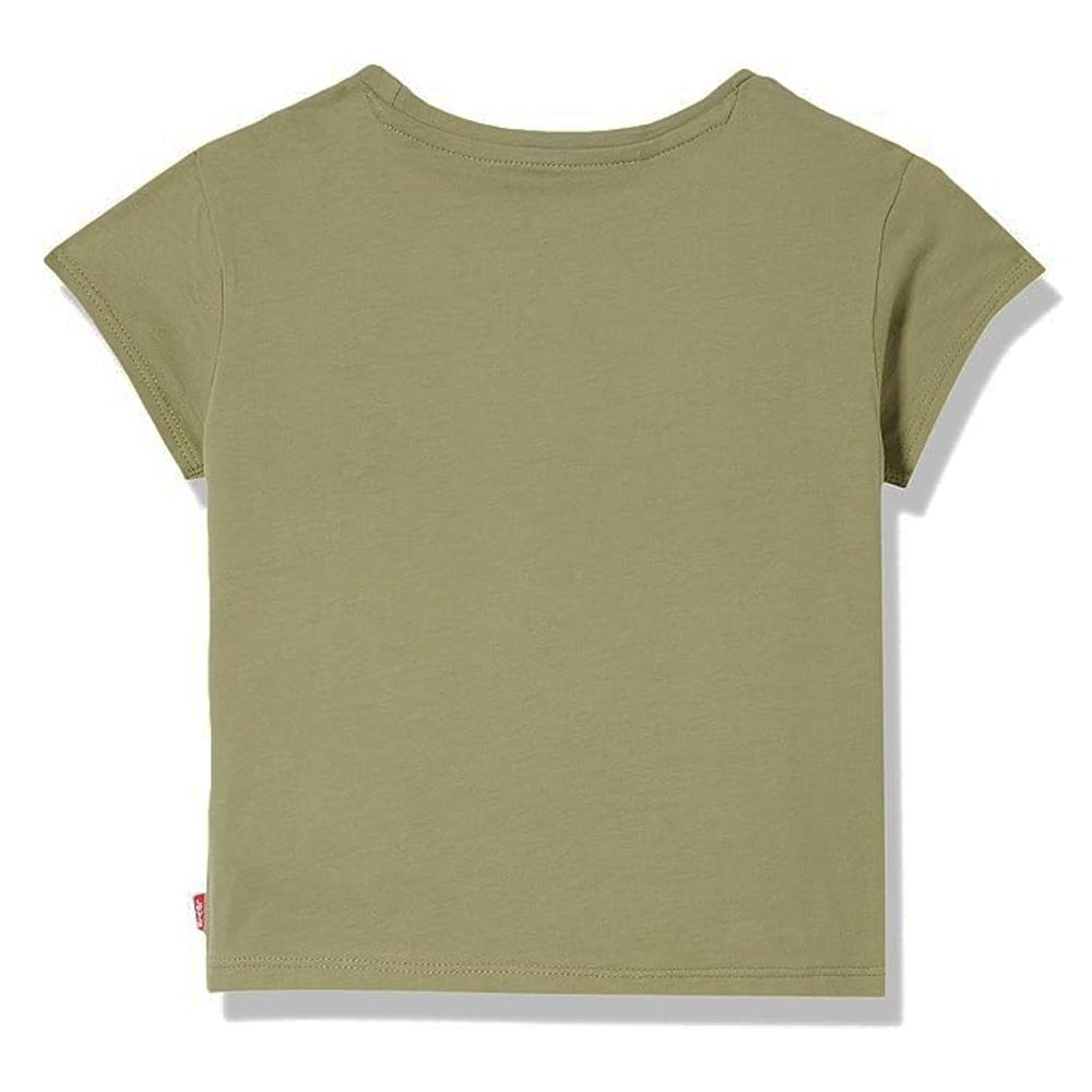 T-shirt Kaki Garçon Levi's 4ED488 vue 2