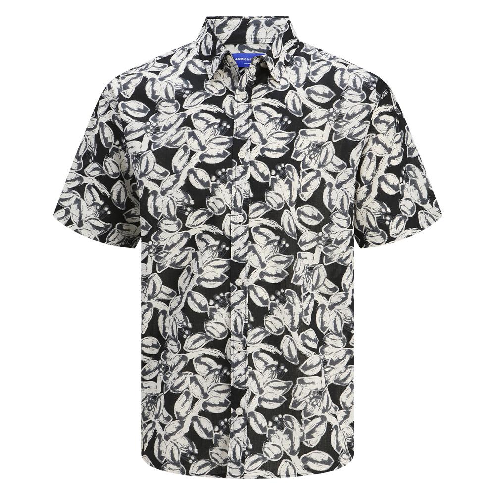 Chemise Noir Garçon Jack & Jones Joshua vue 3