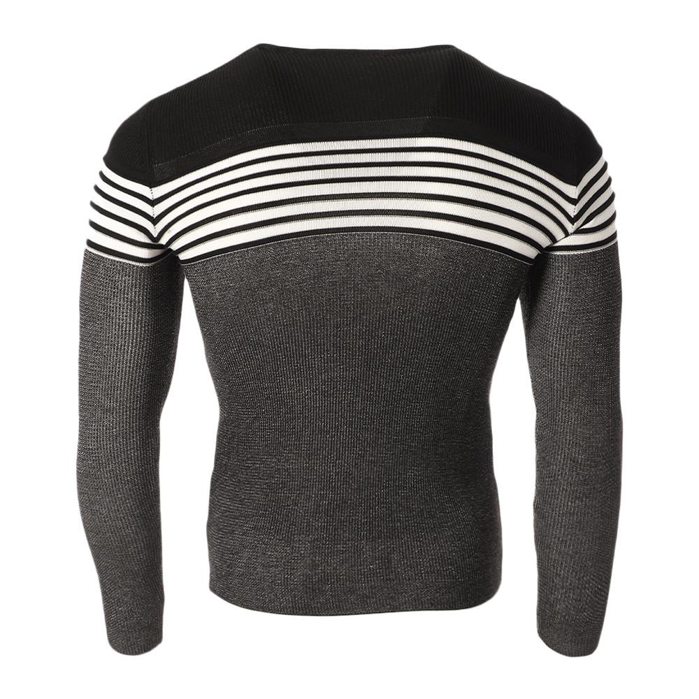 Pull Noir Homme Paname Brothers 2648 vue 2