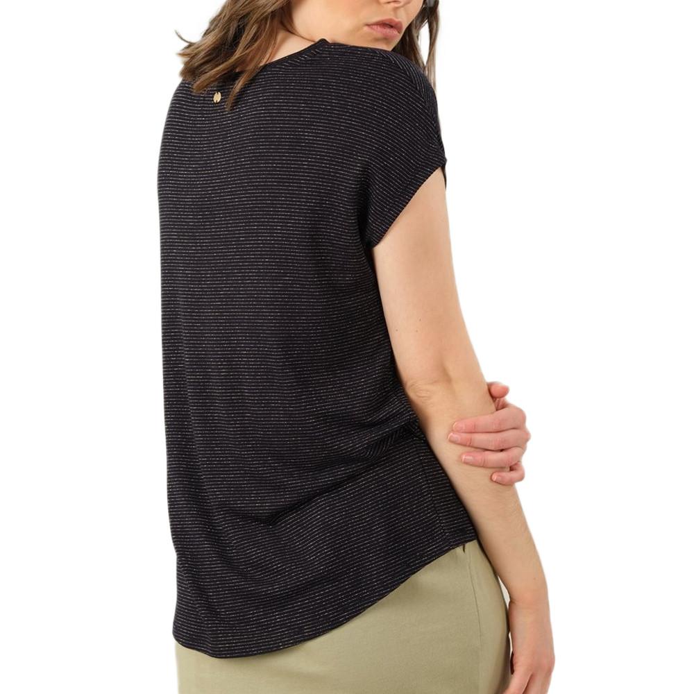 T-shirt Noir Femme Deeluxe Lina vue 2