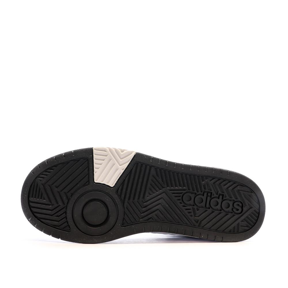 Baskets Noir Garçon Adidas Hoops 3.0 Mid vue 5