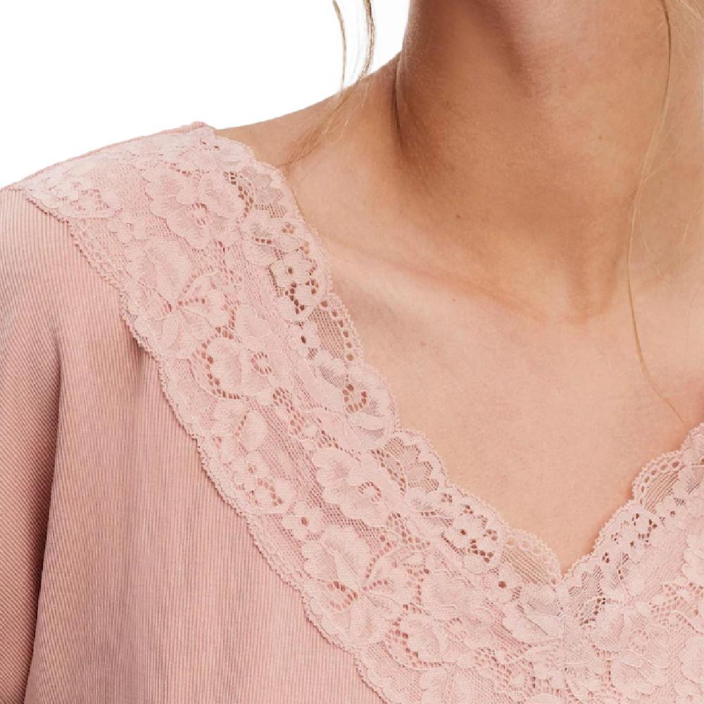 T-shirt Rose Femme Vero Moda Bia vue 3