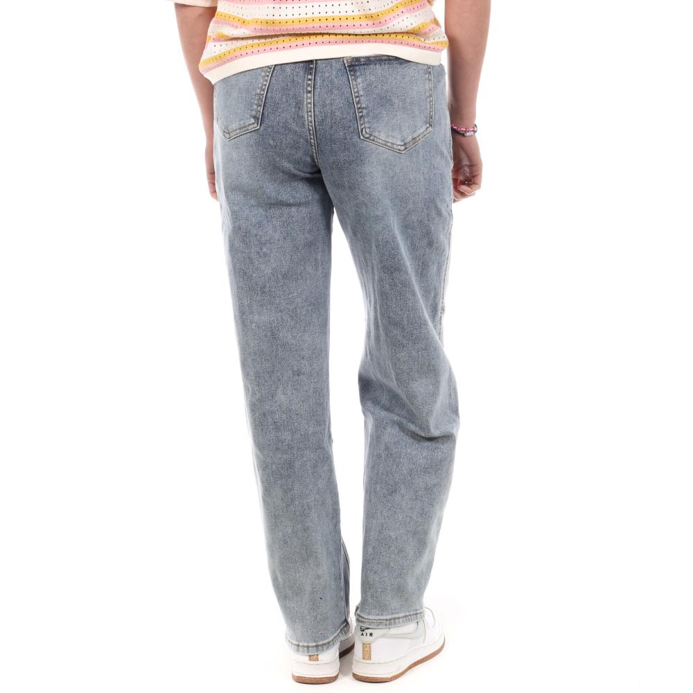 Jean Droit Bleu Moyen Femme Monday Premium 109 vue 2