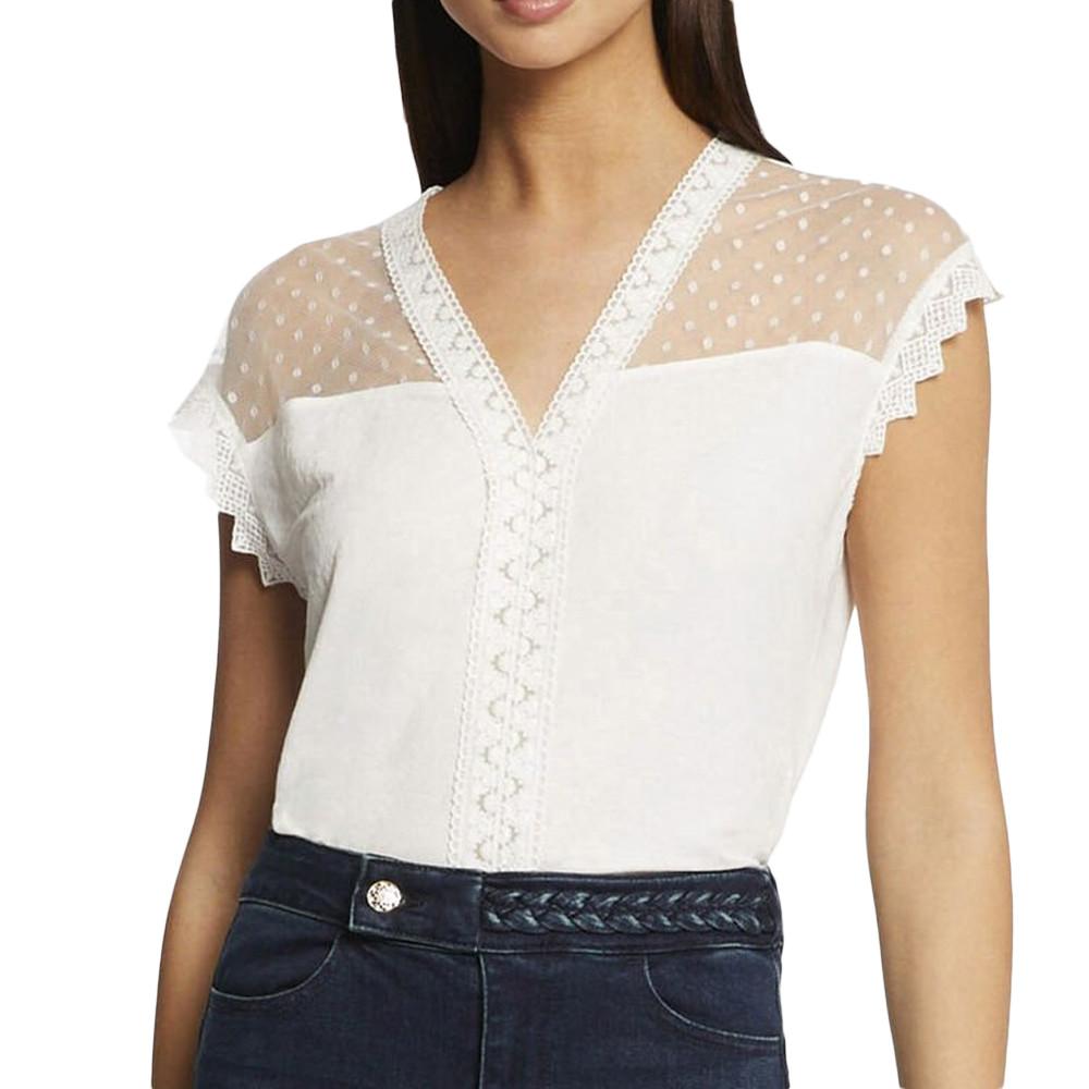 T-shirt Blanc Femme Morgan Daivo pas cher