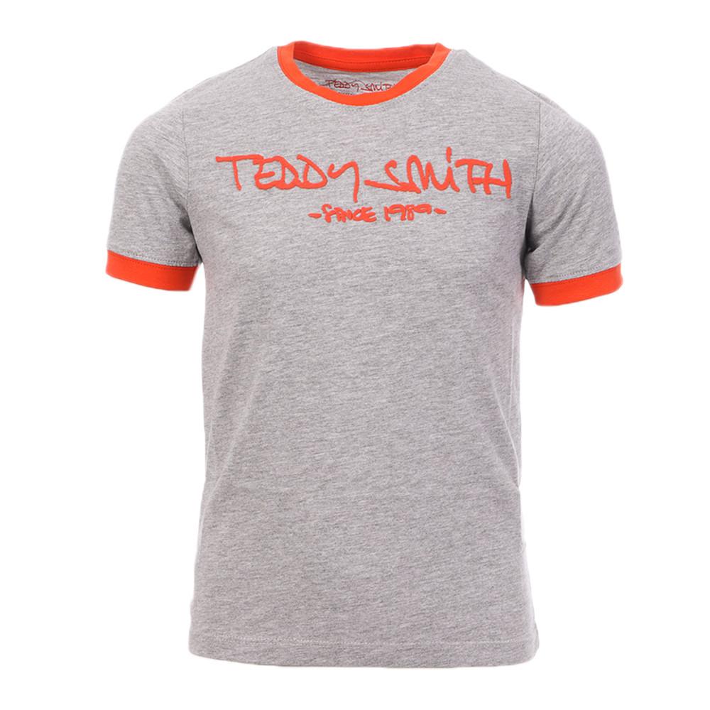 T-shirt Gris garçon Teddy Smith Ticlass 3 pas cher