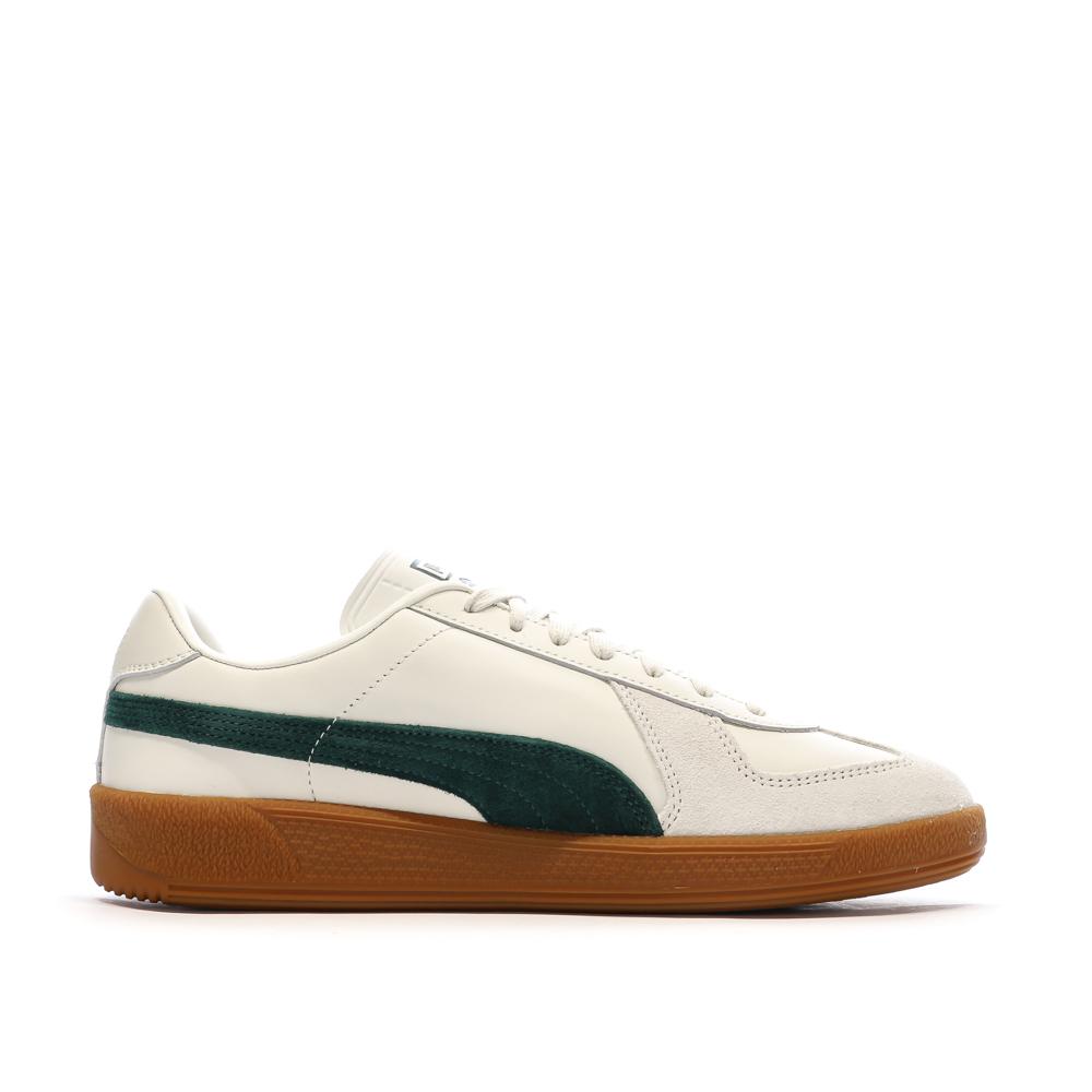 Baskets Blanc/Vert Mixte Puma Army Trainer vue 2