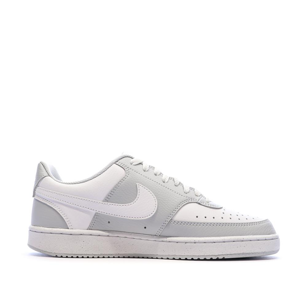 Baskets Grises/Blanches Homme Nike Court Vision Lo vue 2