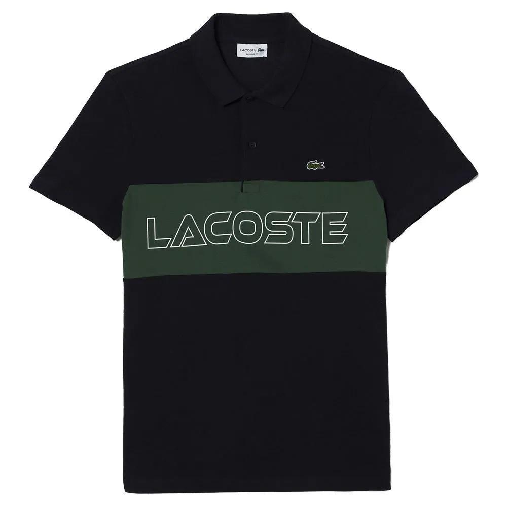 Polo Noir/Vert Homme Lacoste PH1470 pas cher