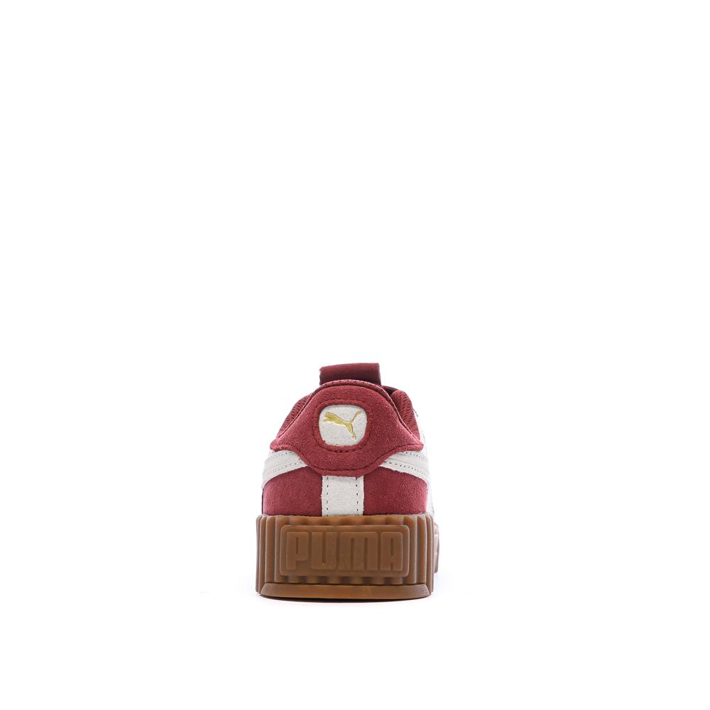 Baskets Rouge Femme Puma Carina 3.0 Luxe vue 3