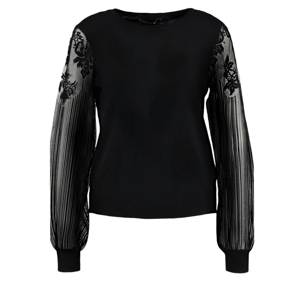 Pull Noir Femme Only Carmakoma Viktoria vue 2