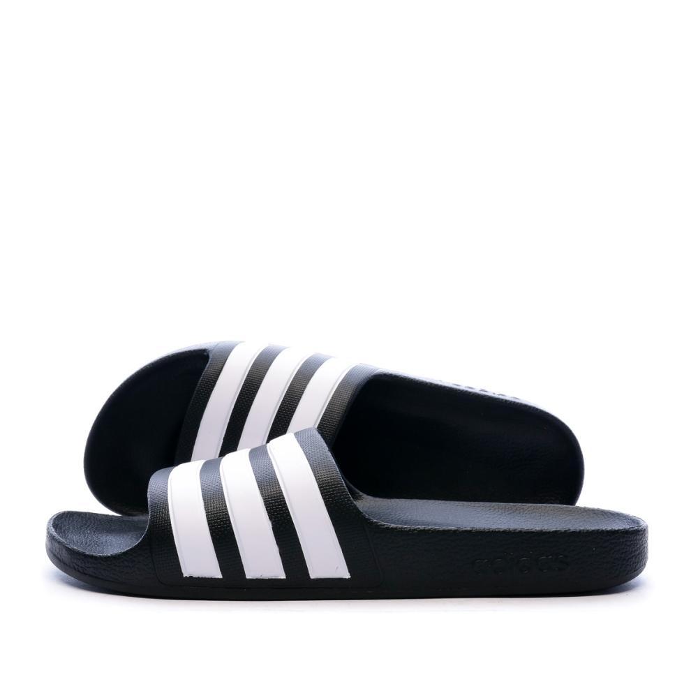 Claquettes noires enfant Adidas Adilette Aqua pas cher