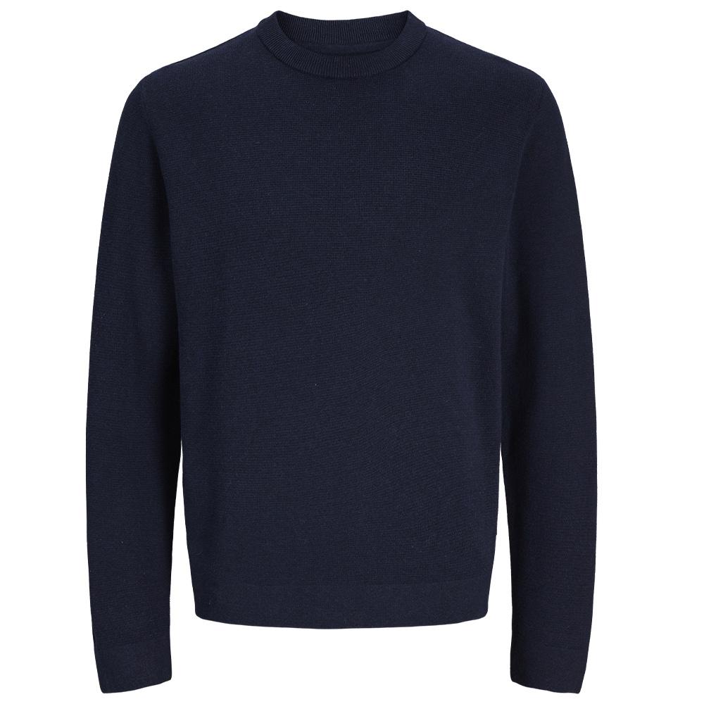 Pull Marine Homme Jack & Jones Stitch pas cher