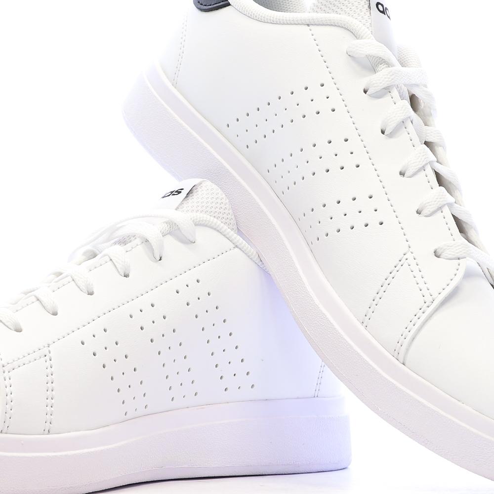 Baskets Blanc/Noir Junior Adidas Advantage vue 7