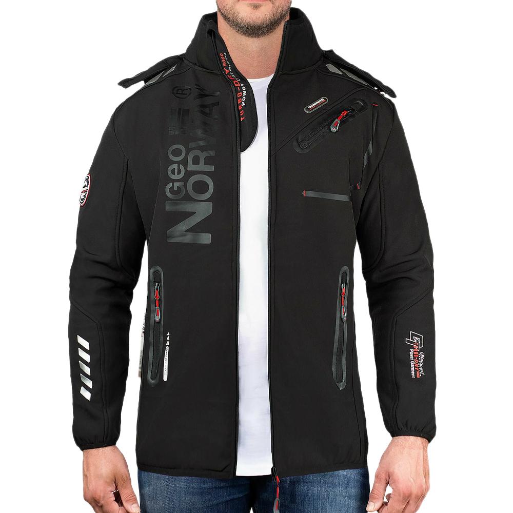 Parka Softshell Noir Homme Geographical Norway GN-ROYAUTE pas cher