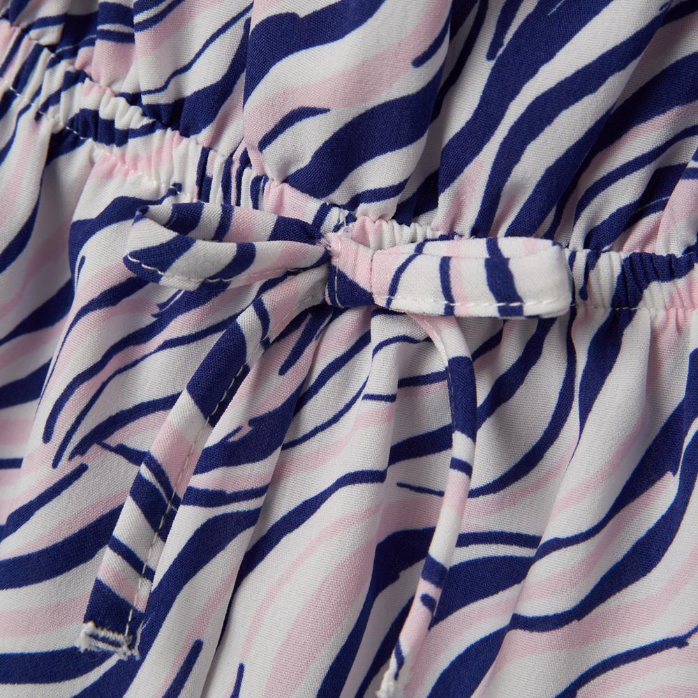 Combishort Bleu/Blanc à fleurs Fille Name it Vinaya vue 3