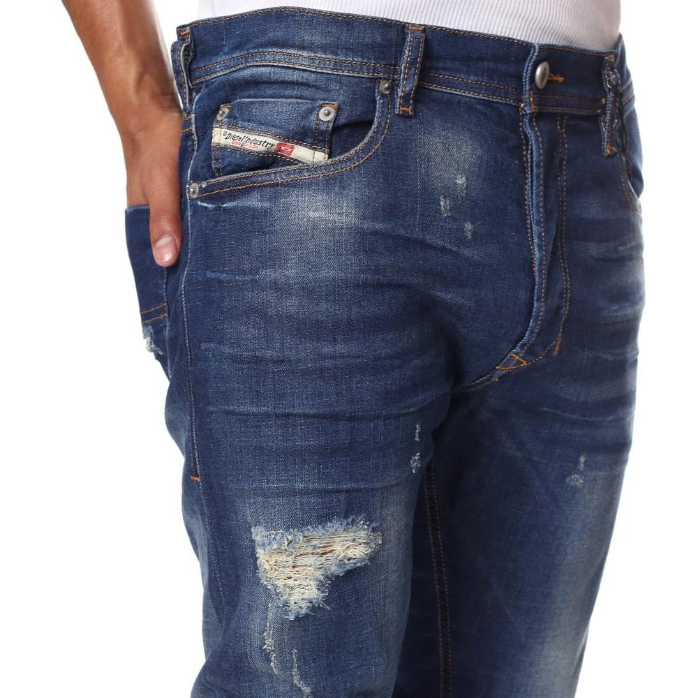 Jean Slim Bleu Homme Diesel Tepphar vue 3