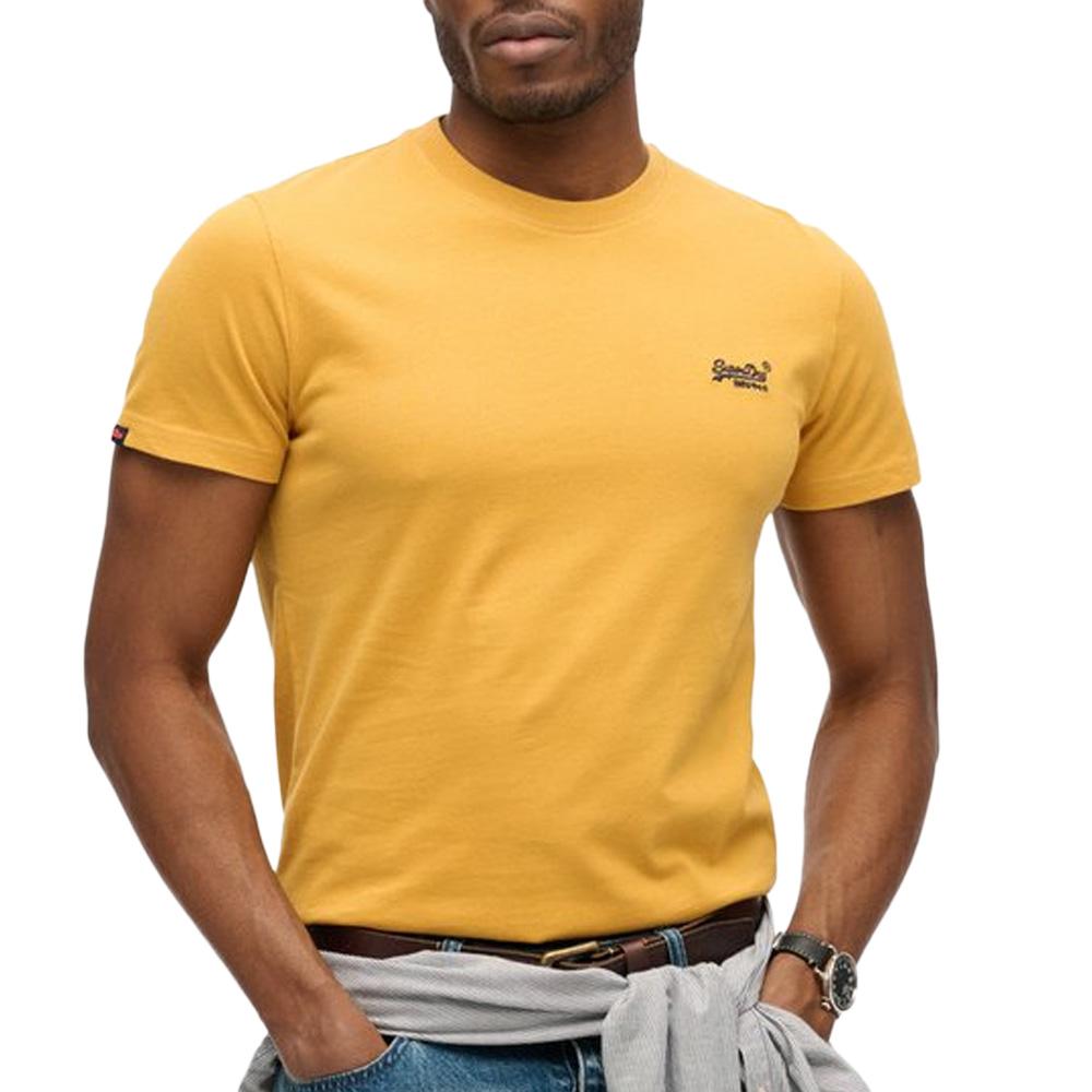 T-Shirt Jaune Homme Superdry Essentials pas cher