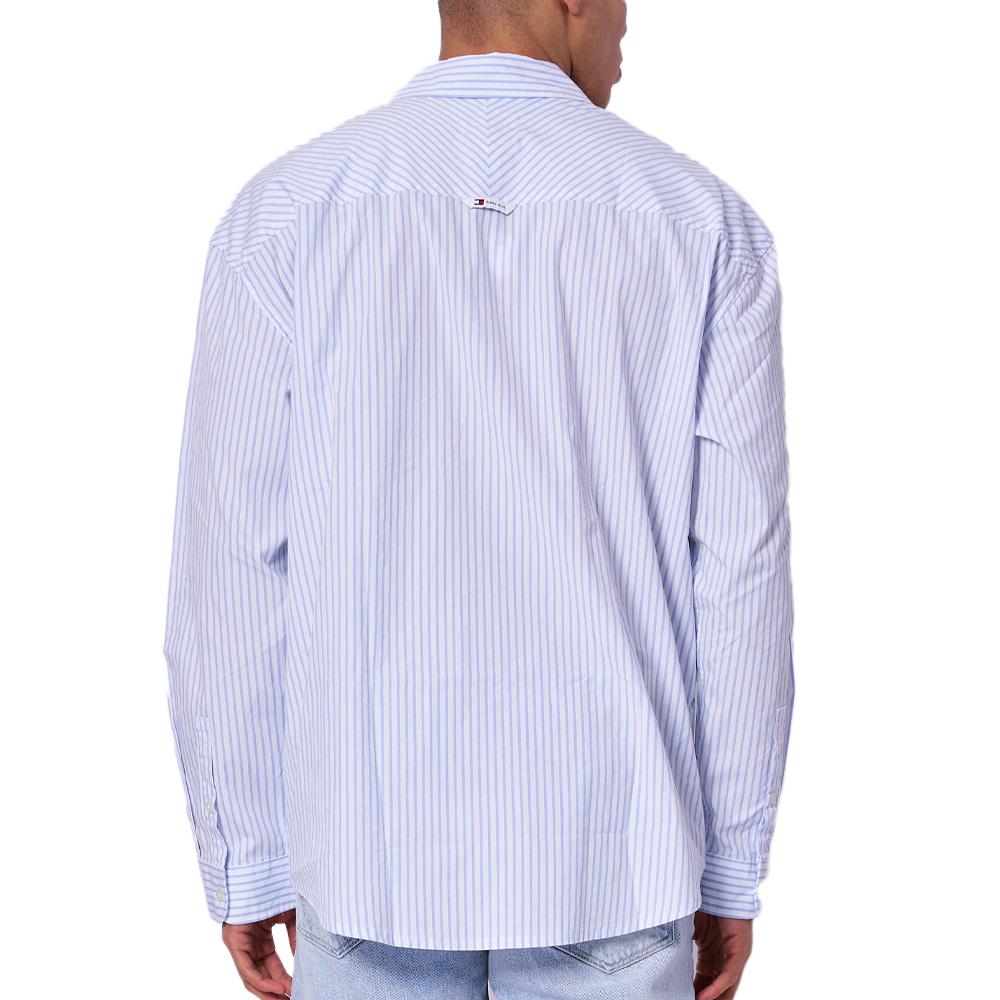 Chemise Manches Longues Bleu Homme Tommy Hilfiger DM0DM18956 vue 2