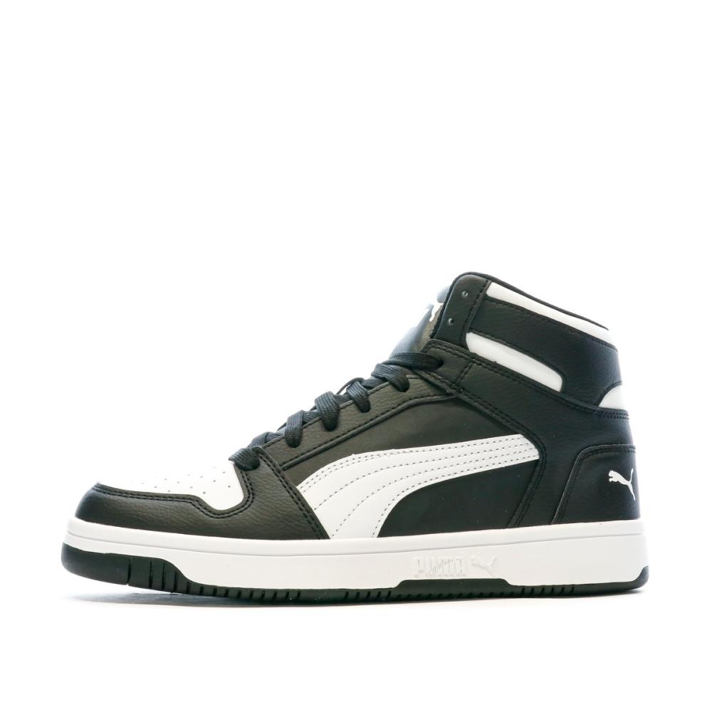 Baskets Noires/Blanches Homme Puma Rebound pas cher