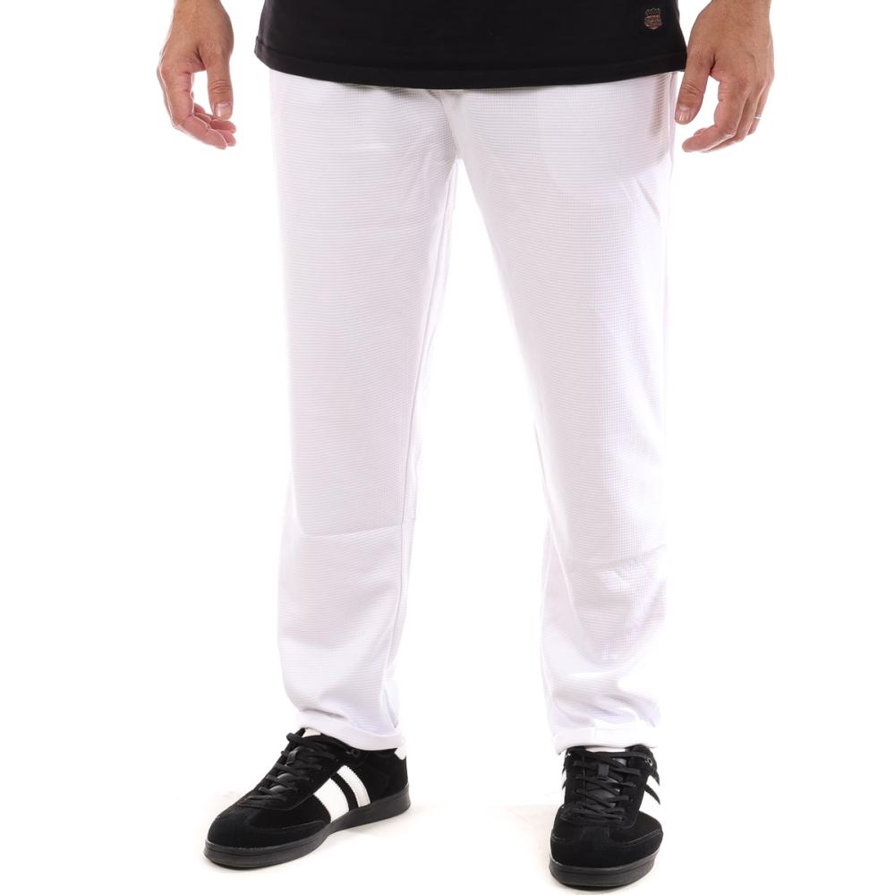 Pantalon Toile Blanc Homme Paname Brothers Poly pas cher