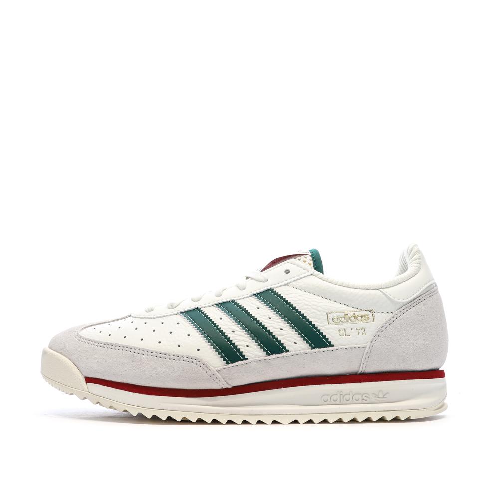 Grüne/weiße/bordeauxrote Herren-Sneaker Adidas SL 72 günstig