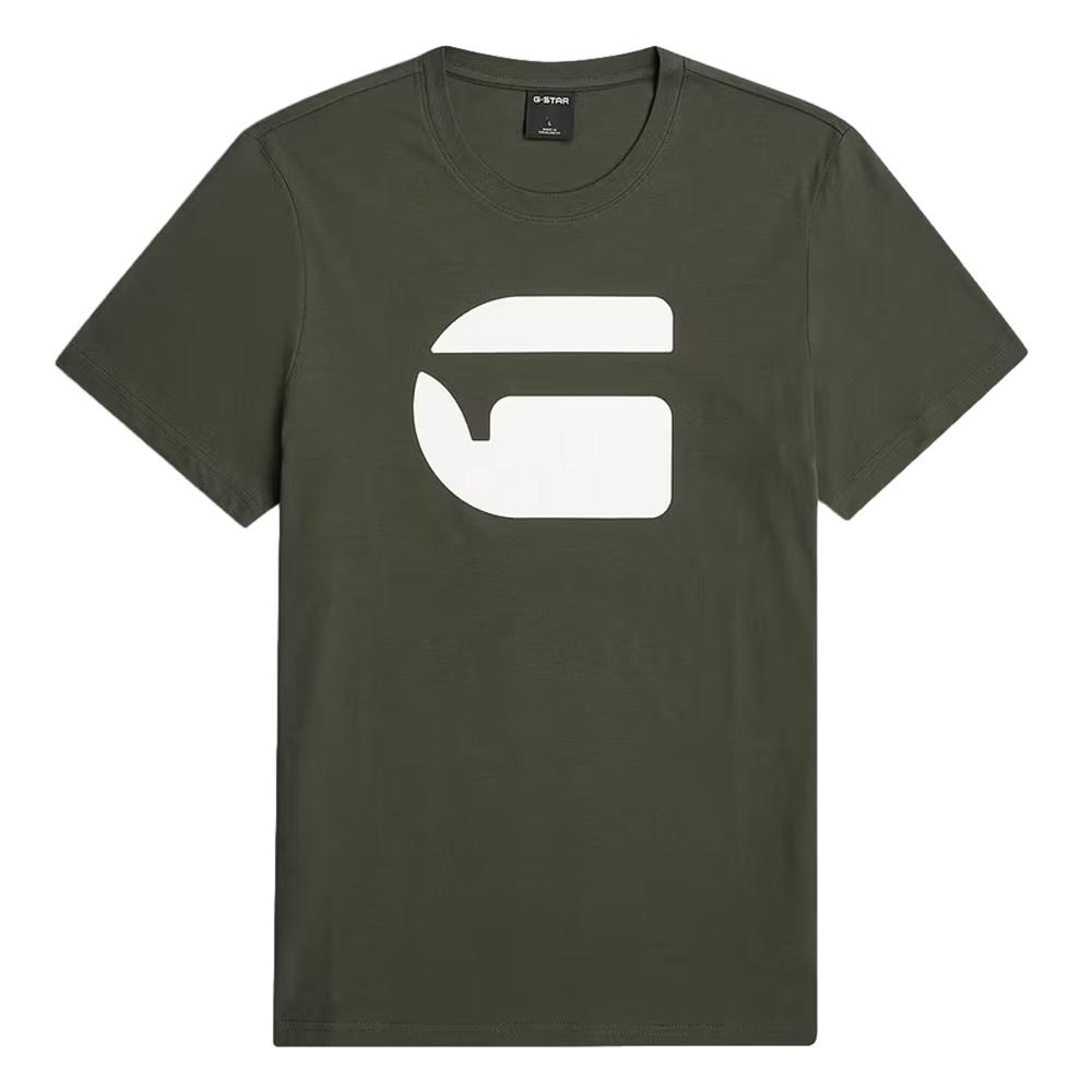 Camiseta de color caqui para hombre con el logotipo de G-Star RAW ver 2